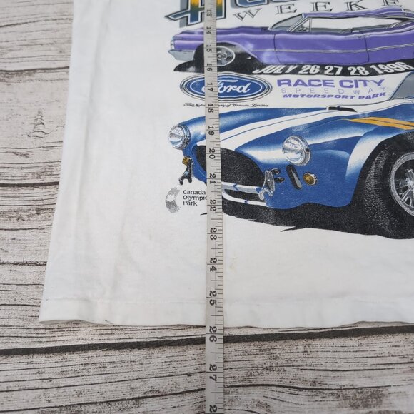 Vtg 1996 Race City All Ford Weekend Graphic Tank Top Men Size XL - Picture 10 of 13